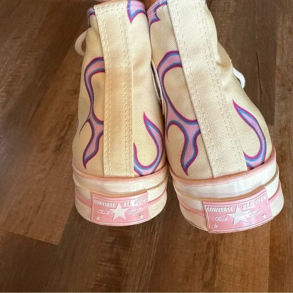 Converse x Golfwang Chuck 70 Hi "Pink Flames" sneakers - Picture 7 of 10